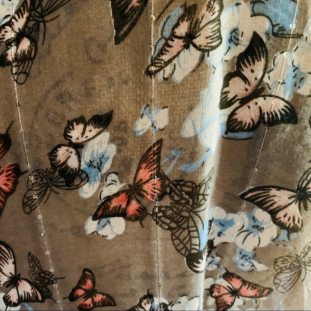 Kimono Wrap/Cover-up w/Butterfly Pattern - Picture 2 of 6